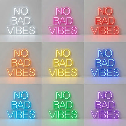 No Bad Vibes LED Neon Sign Home Decor Wall Neon Sign - Shineneon