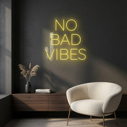 No Bad Vibes LED Neon Sign Home Wall Art - Shineneon