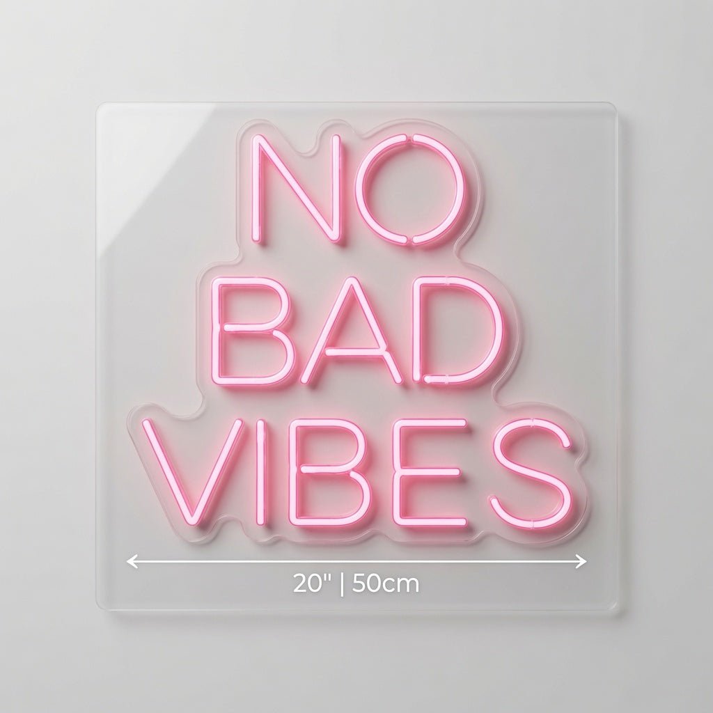 No Bad Vibes LED Neon Sign Wall Neon Sign - Shineneon