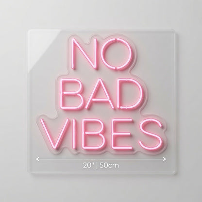 No Bad Vibes LED Neon Sign Wall Neon Sign - Shineneon