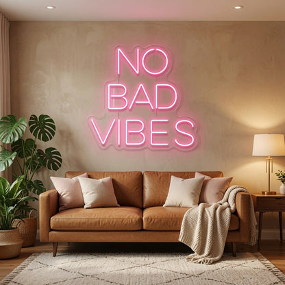 No Bad Vibes LED Neon Sign Wall Neon Sign - Shineneon