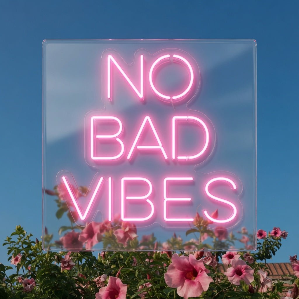 No Bad Vibes LED Neon Sign Wall Neon Sign - Shineneon