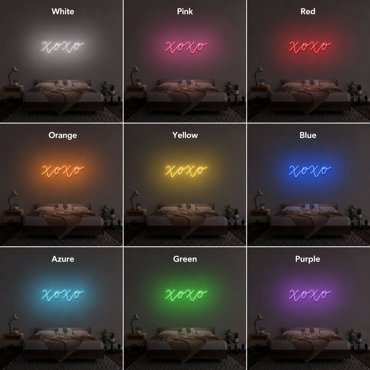 No Bad Vibes Wall Decor Bedroom LED Neon Sign - 05 Color Grid
