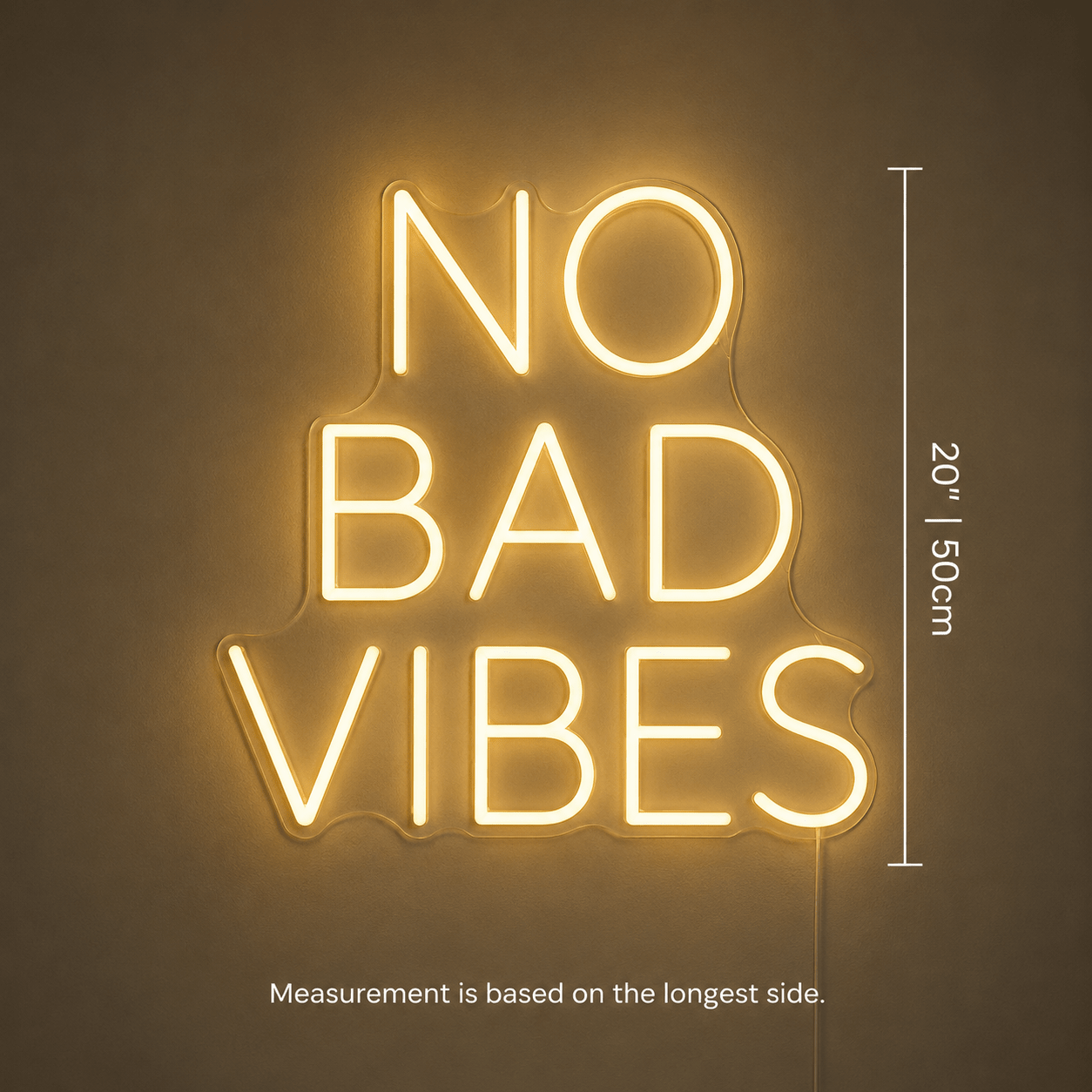 No Bad Vibes Wall Decor LED Neon Sign - Shineneon