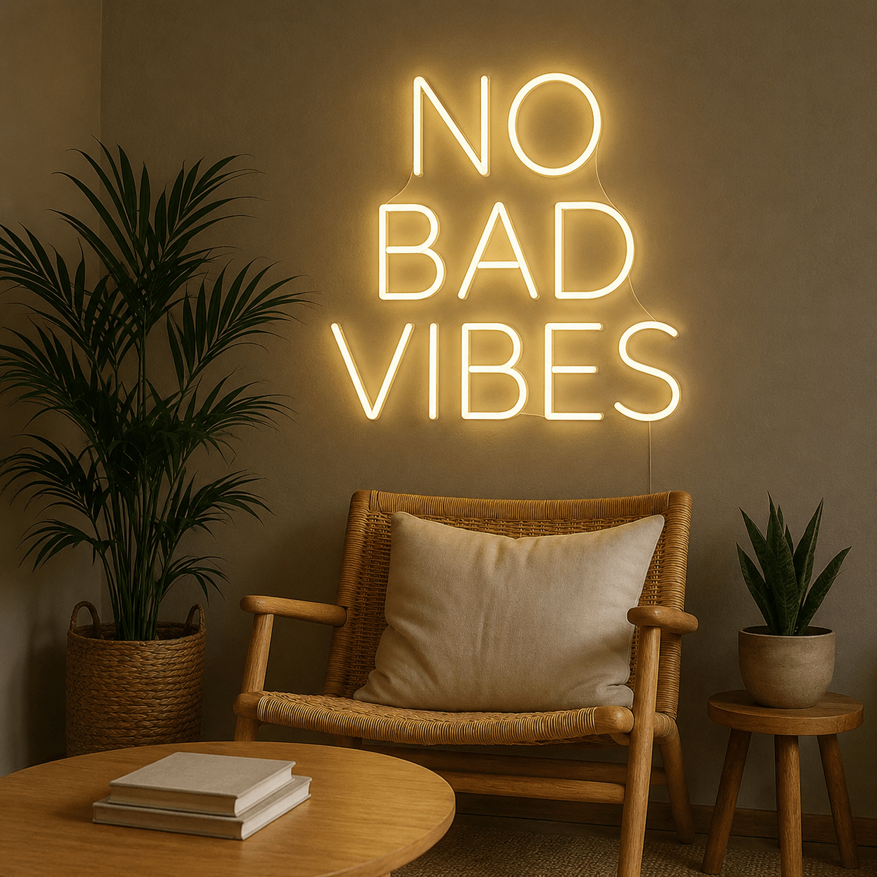 No Bad Vibes Wall Decor LED Neon Sign - Shineneon