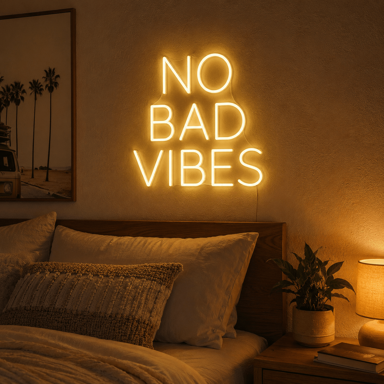 No Bad Vibes Wall Decor LED Neon Sign - Shineneon