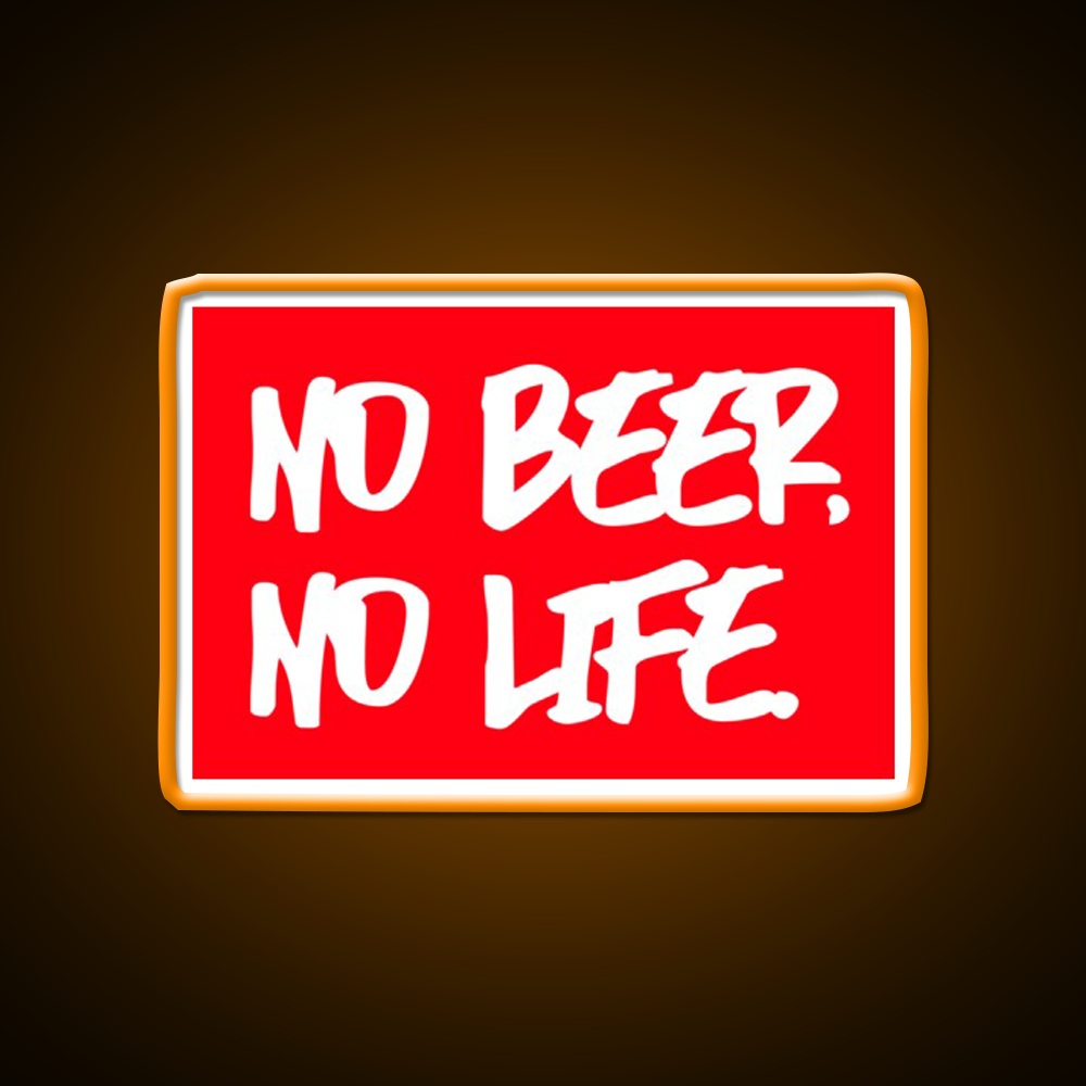 No Beer No Life Man Cave Bar Led Neon Sign Rgb Color