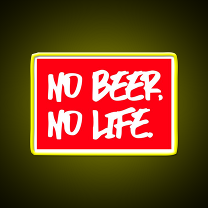 No Beer No Life Man Cave Bar Led Neon Sign Rgb Color