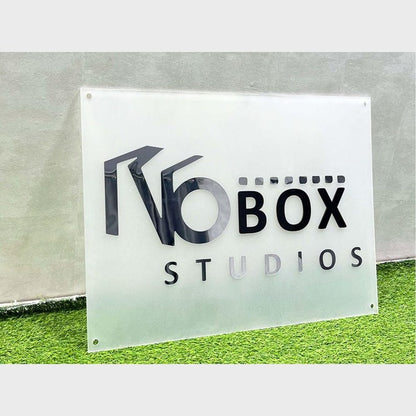 No Box Studio Acrylic Business Logo Sign - Shineneon