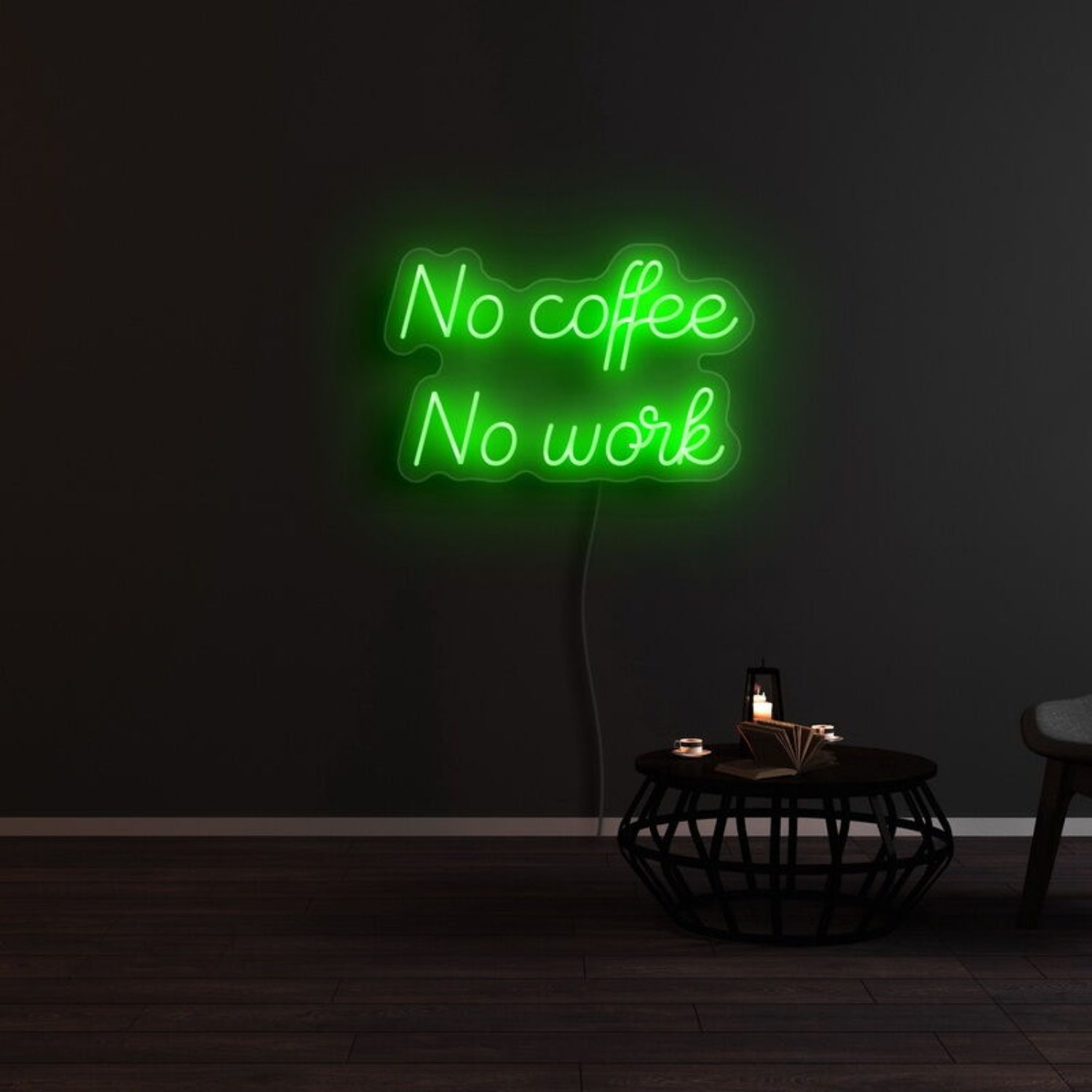 No Coffee And No Work Led Neon Sign | Shineneon