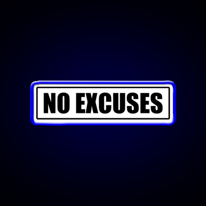No Excuses Gym Fitness Gym Fitness Led Neon Sign Gym Room Sign Rgb Color