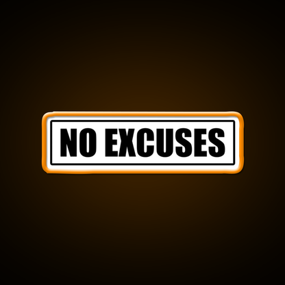 No Excuses Gym Fitness Gym Fitness Led Neon Sign Gym Room Sign Rgb Color