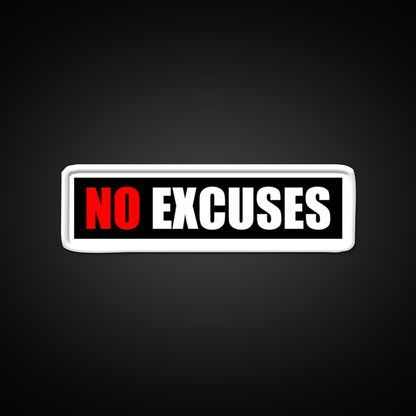 No Excuses Gym Fitness Gym Fitness Led Neon Sign Rgb Color