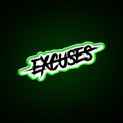 No Excuses Gym Fitness Led Neon Sign Rgb Color
