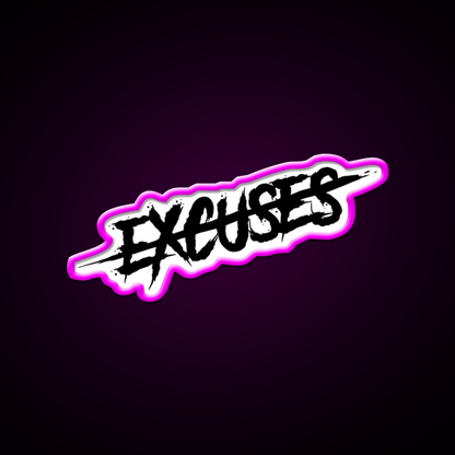 No Excuses Gym Fitness Led Neon Sign Rgb Color