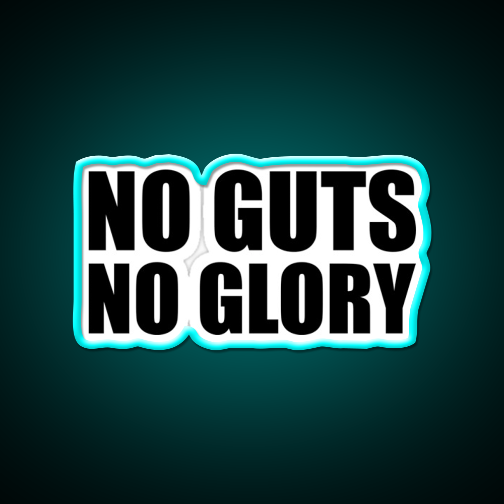 No Guts No Glory Gym Gym Fitness Led Neon Sign Rgb Color