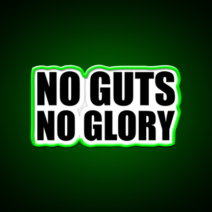 No Guts No Glory Gym Gym Fitness Led Neon Sign Rgb Color