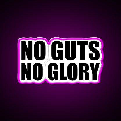 No Guts No Glory Gym Gym Fitness Led Neon Sign Rgb Color