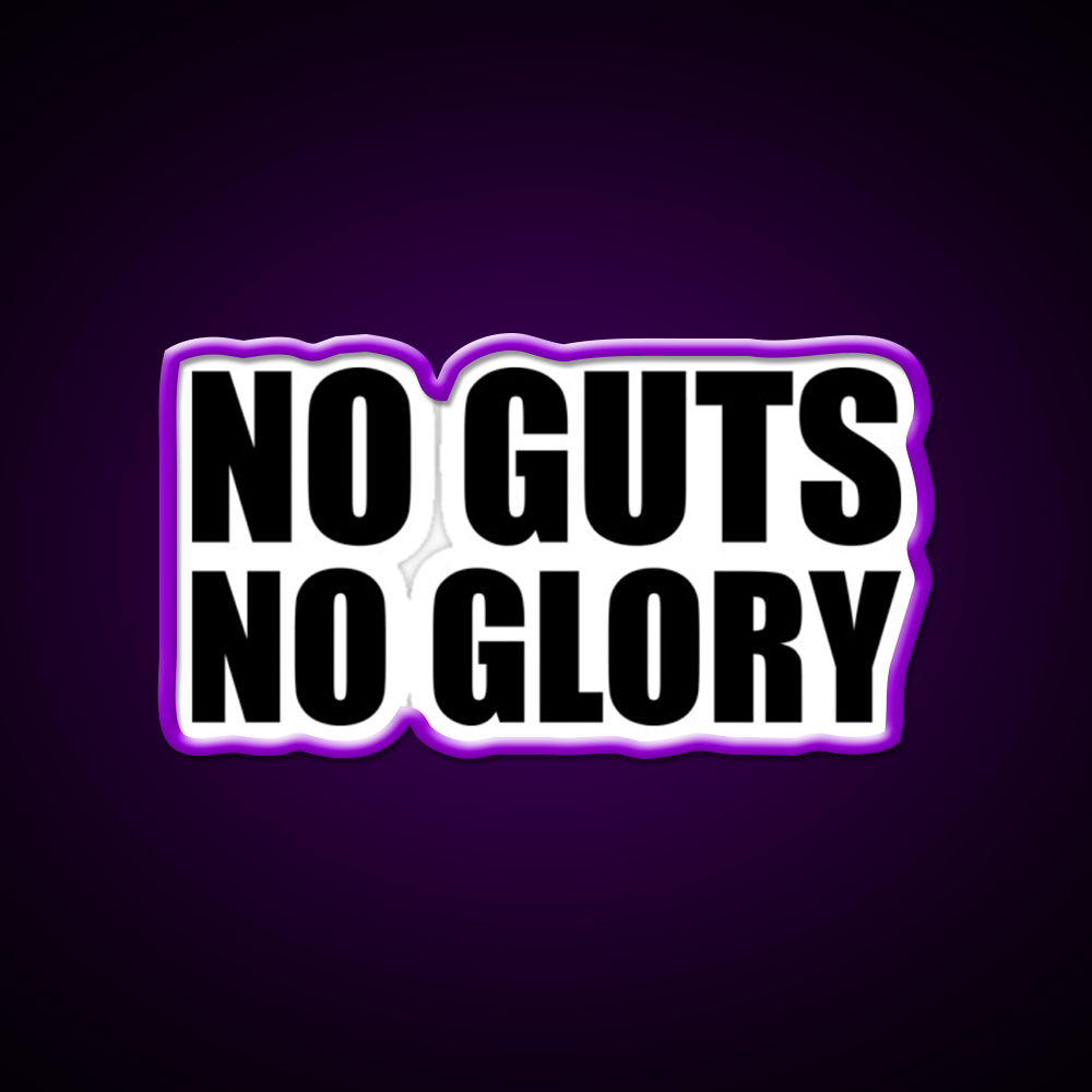 No Guts No Glory Gym Gym Fitness Led Neon Sign Rgb Color