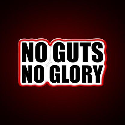 No Guts No Glory Gym Gym Fitness Led Neon Sign Rgb Color