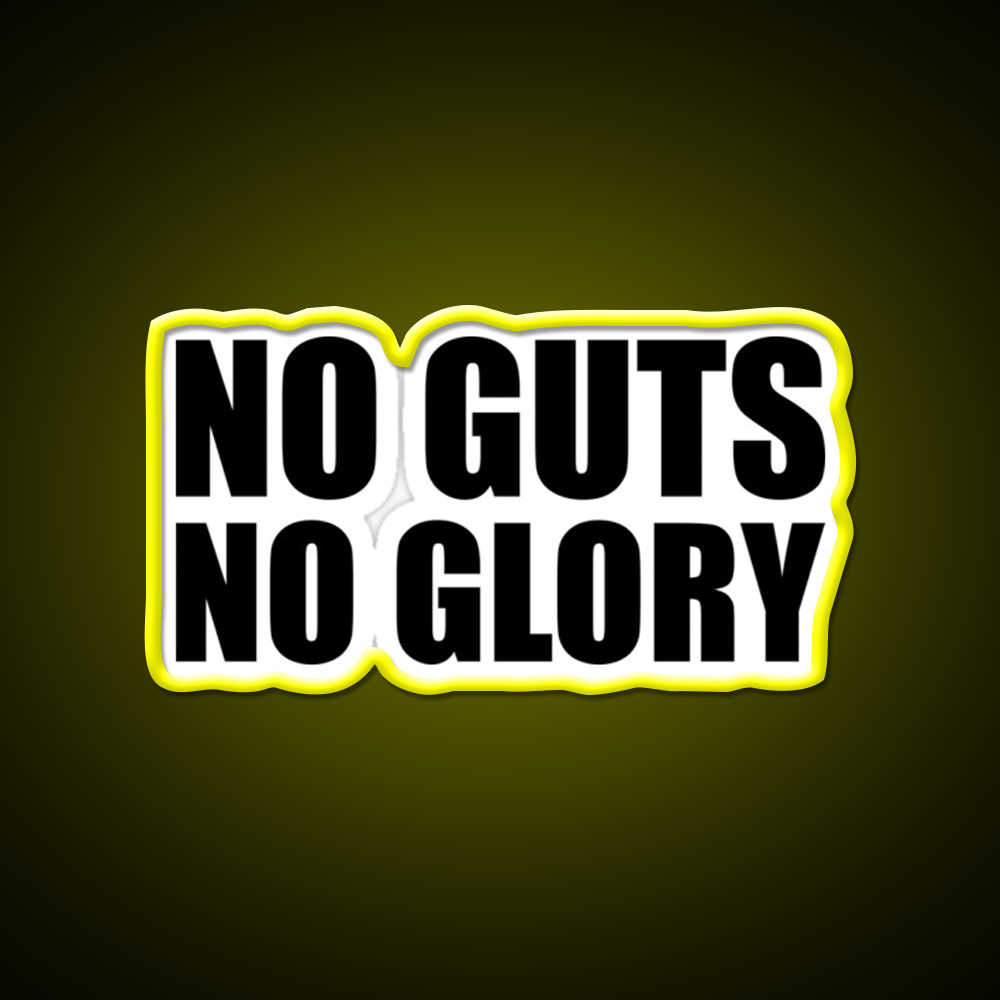 No Guts No Glory Gym Gym Fitness Led Neon Sign Rgb Color