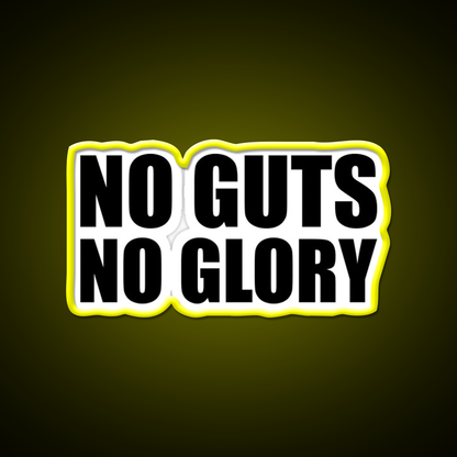 No Guts No Glory Gym Gym Fitness Led Neon Sign Rgb Color