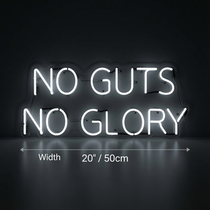 No Guts No Glory LED Neon Sign - 04 Size Image