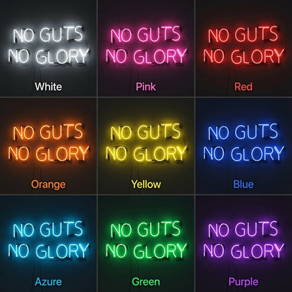 No Guts No Glory LED Neon Sign - Shineneon