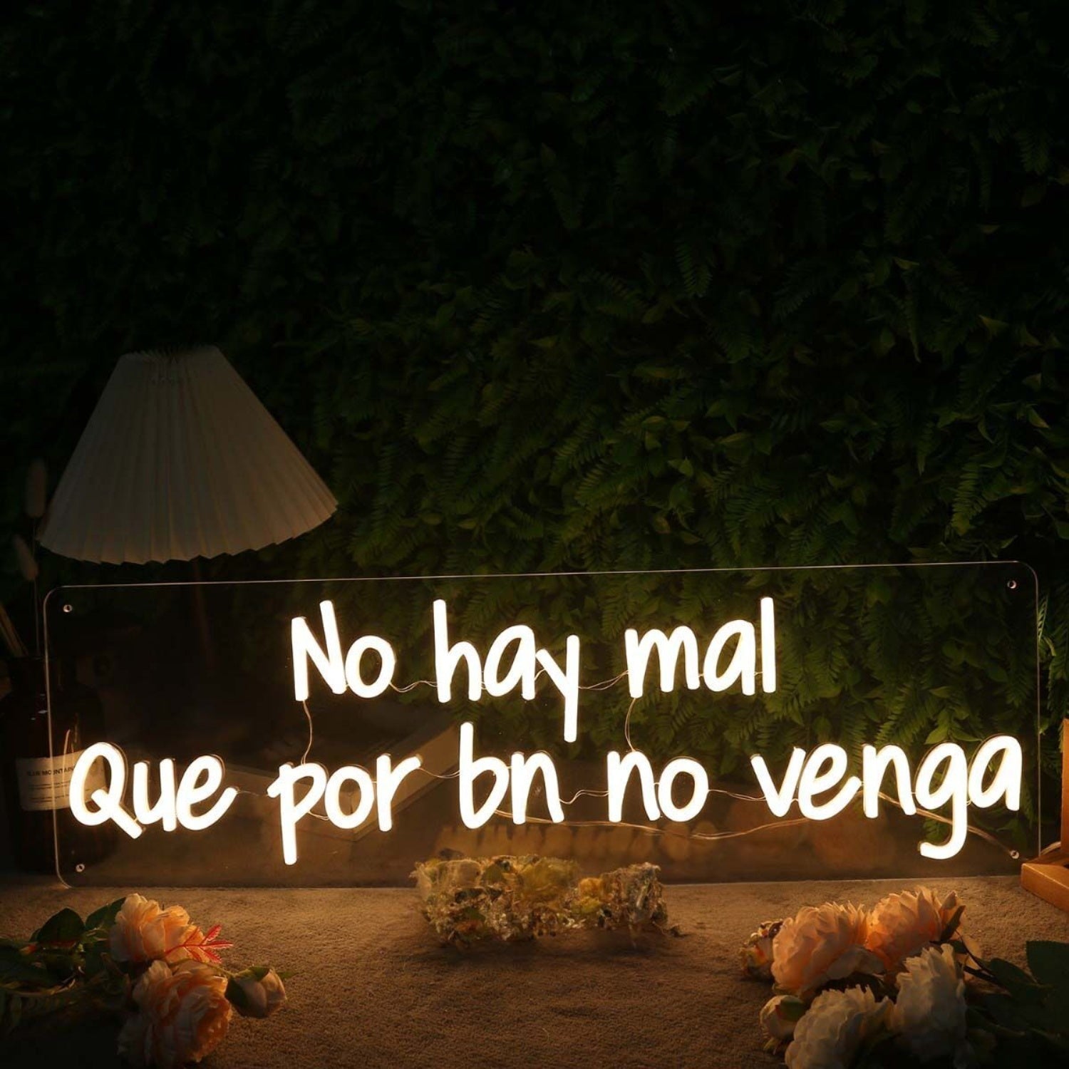 No Hay Mal Que Por Bn No Venga Yellow Led Neon Sign - Shineneon