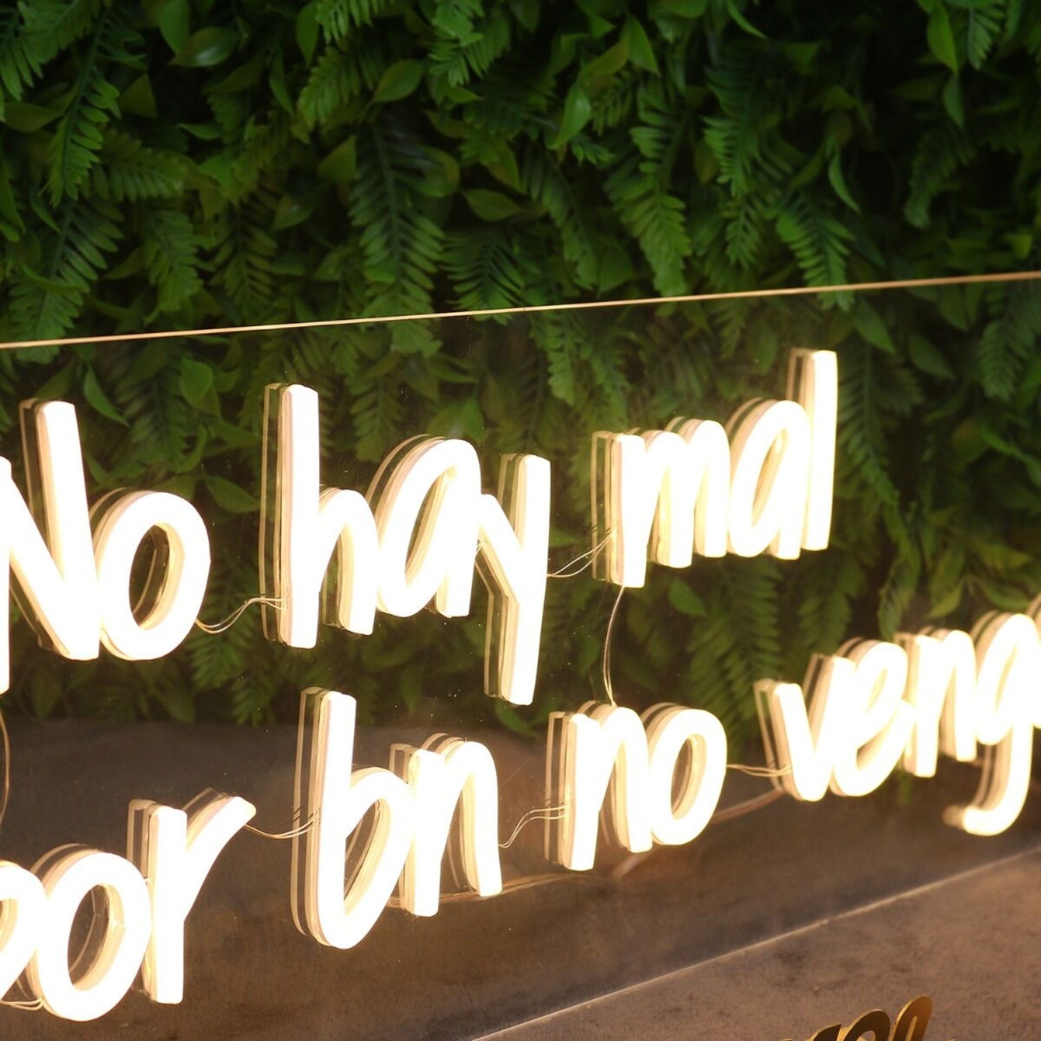 No Hay Mal Que Por Bn No Venga Yellow Led Neon Sign - Shineneon