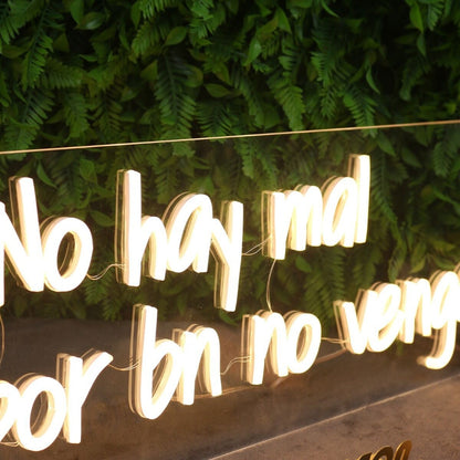 No Hay Mal Que Por Bn No Venga Yellow Led Neon Sign - Shineneon