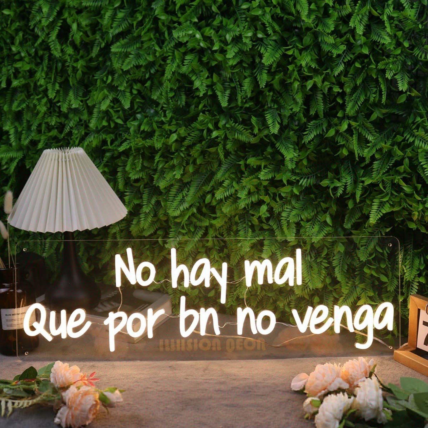 No Hay Mal Que Por Bn No Venga Yellow Led Neon Sign - Shineneon