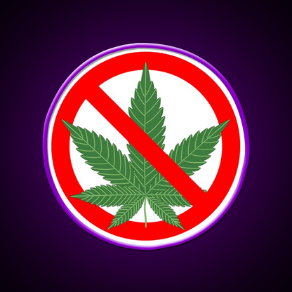 No Hemp Inspired Green Leaf Led Neon Sign Rgb Color - Shineneon