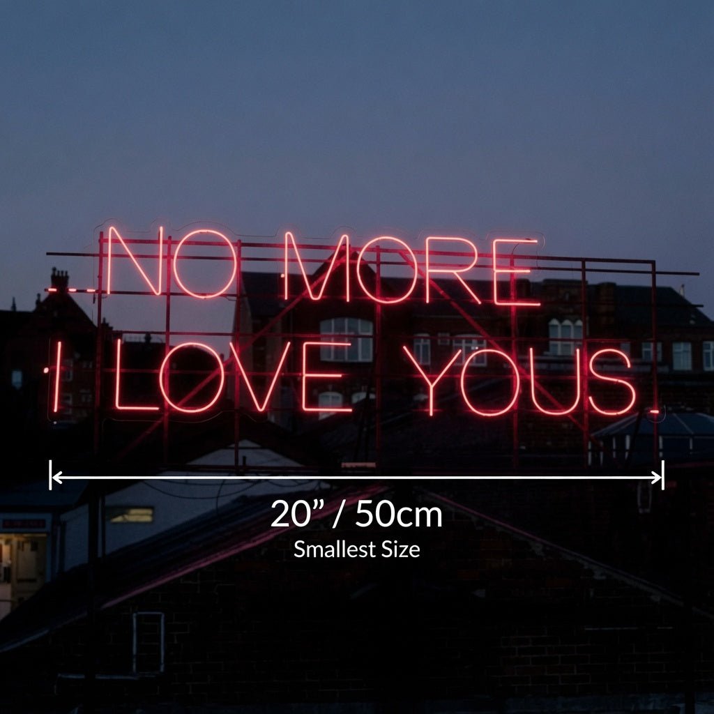 No More I Love Yous LED Neon Sign - Shineneon