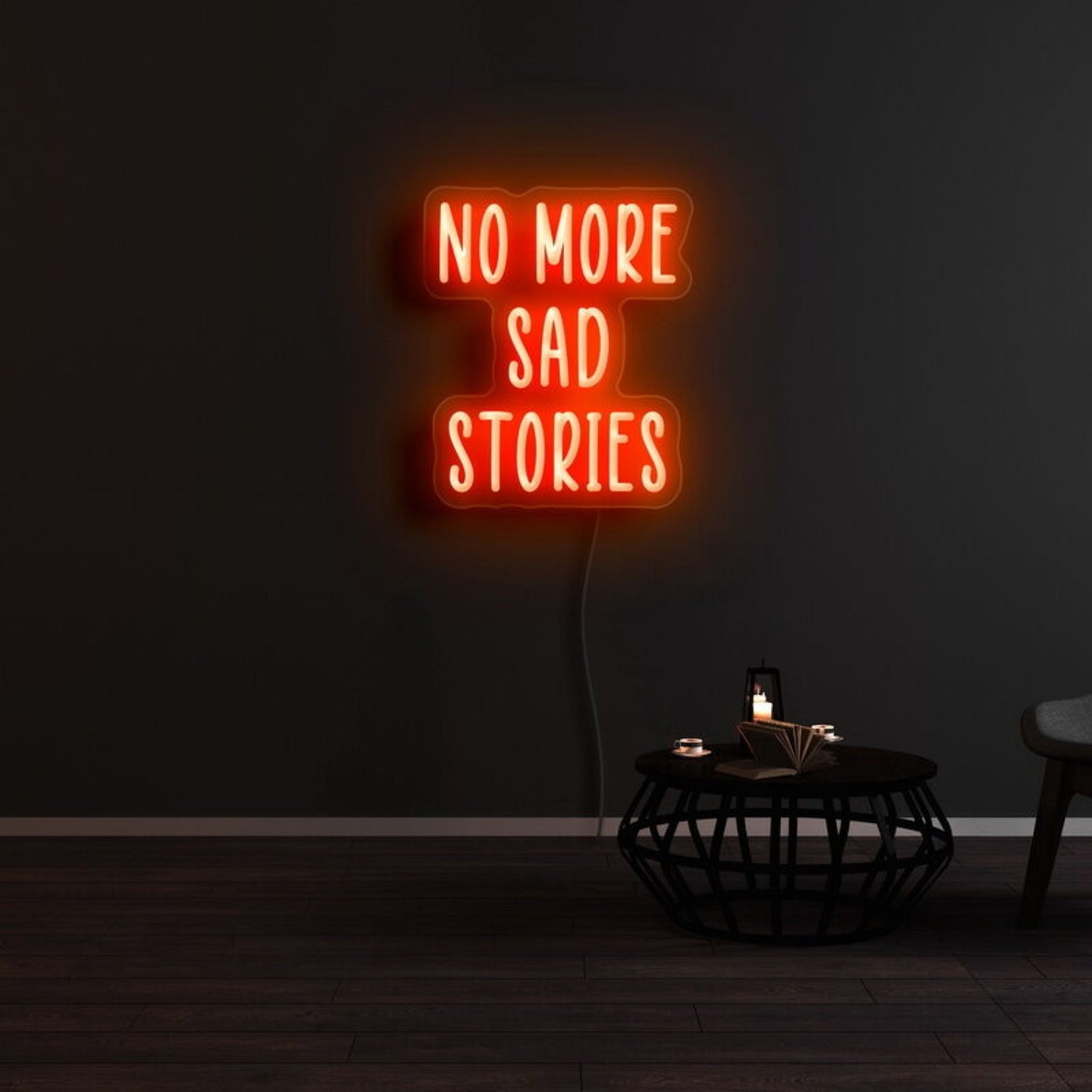 No More Sad Stories Led Neon Sign | Shineneon