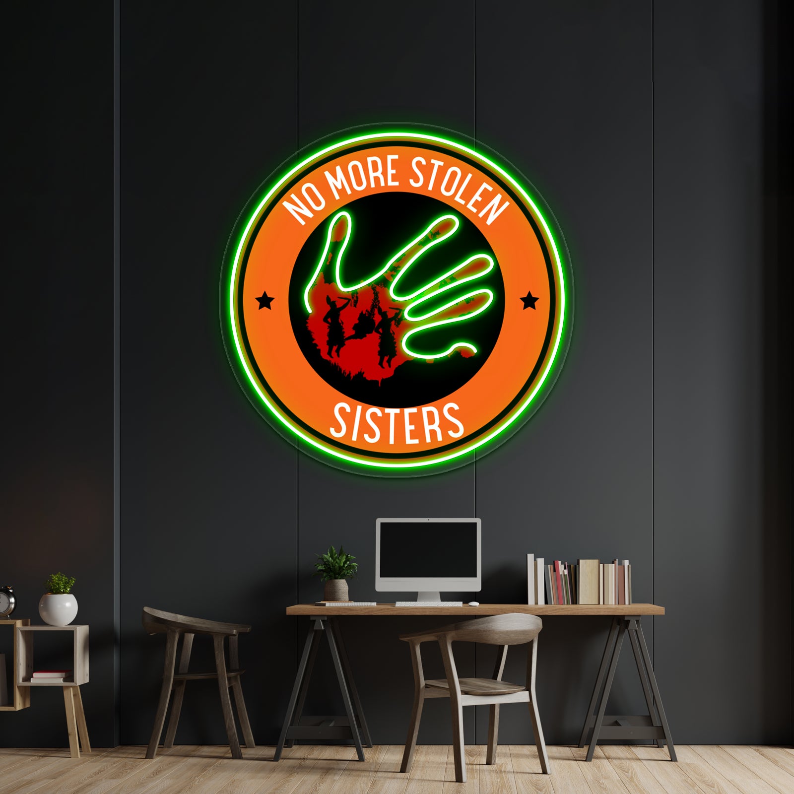 No More Stolen Sisters Wall Artwork Neon Signs | Shineneon