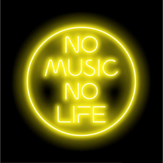 No Music No Life Led Sign Business Neon Signs Wall Art