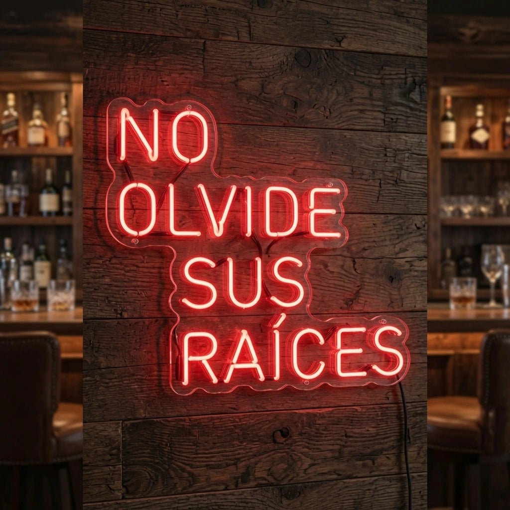 No Olvidde Sus Raices LED Neon Sign - Shineneon