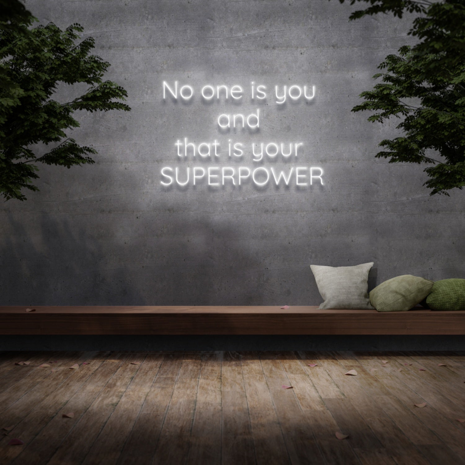 No One Is You And That Is Your Superpower Neon Sign | Shineneon