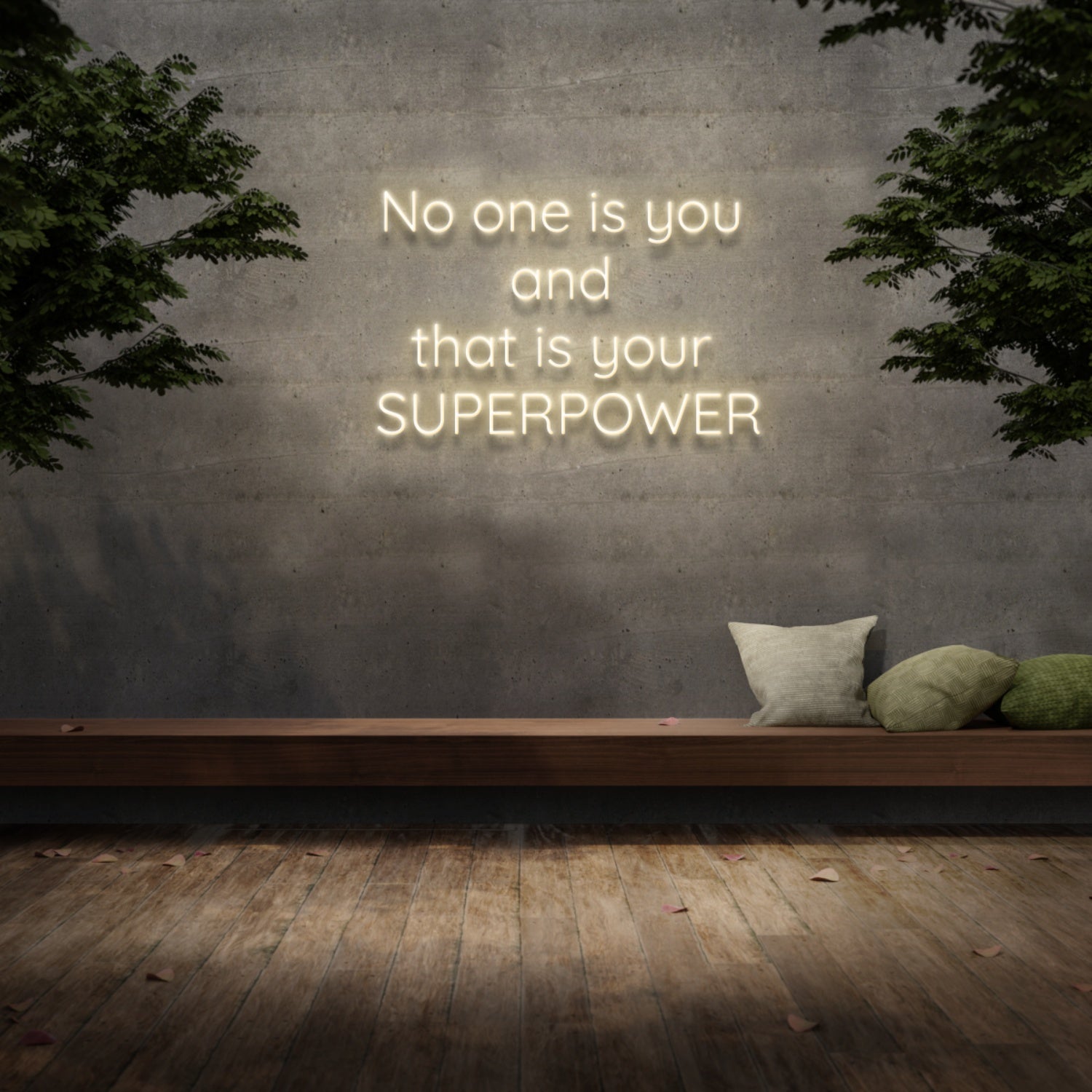 No One Is You And That Is Your Superpower Neon Sign | Shineneon