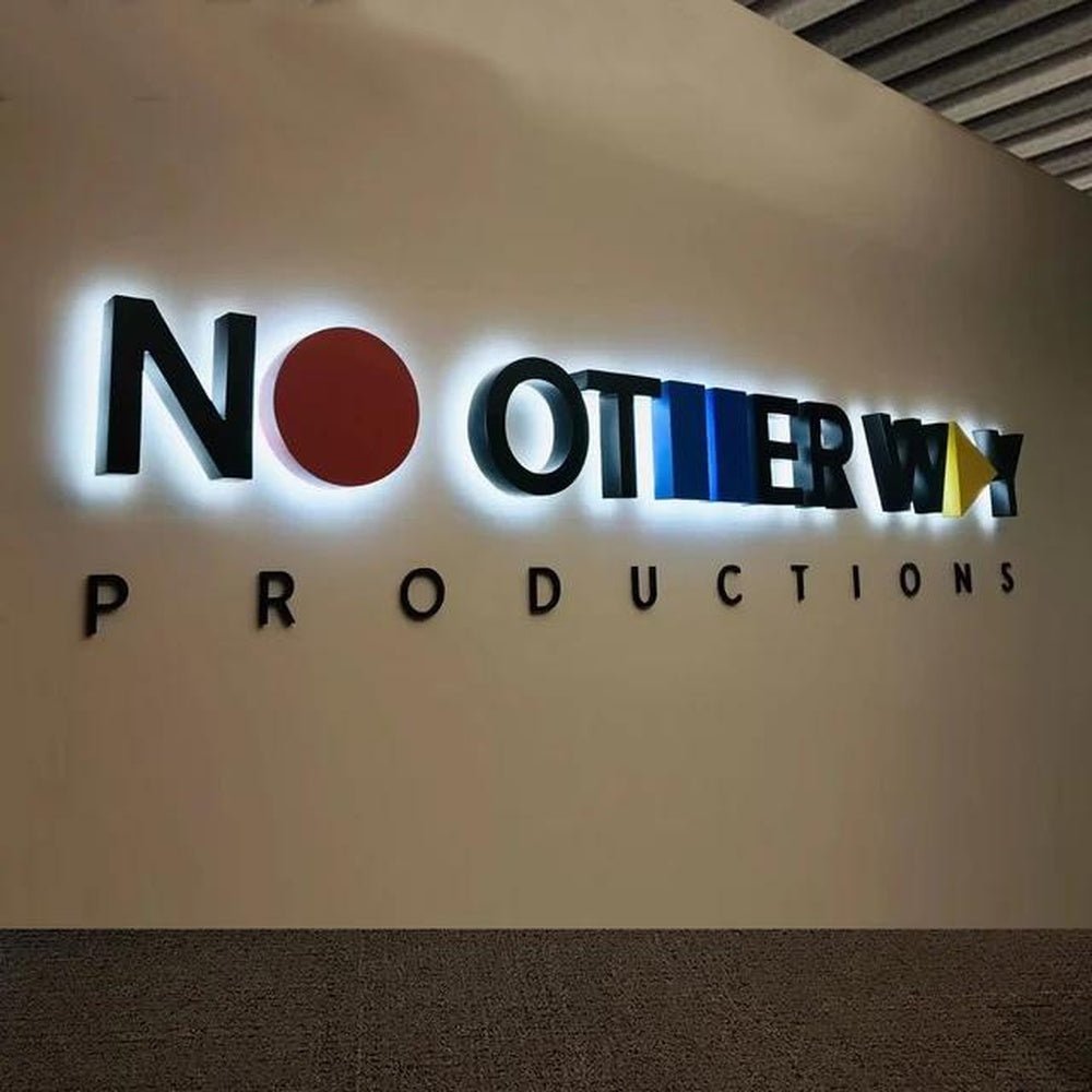 No Other Way 3D Backlit Letters Business Metal Led Sign - Shineneon