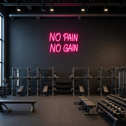 No Pain Gain LED Neon Sign - Shineneon
