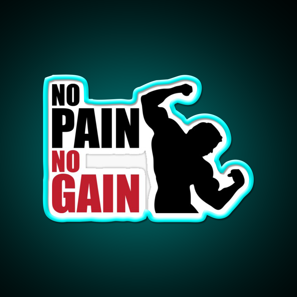 No Pain No Gain Gym Fitness Led Neon Sign Rgb Color