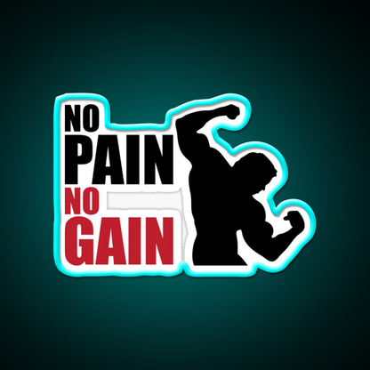 No Pain No Gain Gym Fitness Led Neon Sign Rgb Color