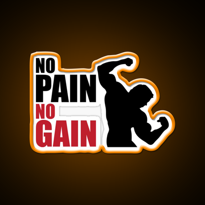 No Pain No Gain Gym Fitness Led Neon Sign Rgb Color