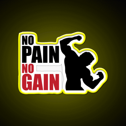 No Pain No Gain Gym Fitness Led Neon Sign Rgb Color
