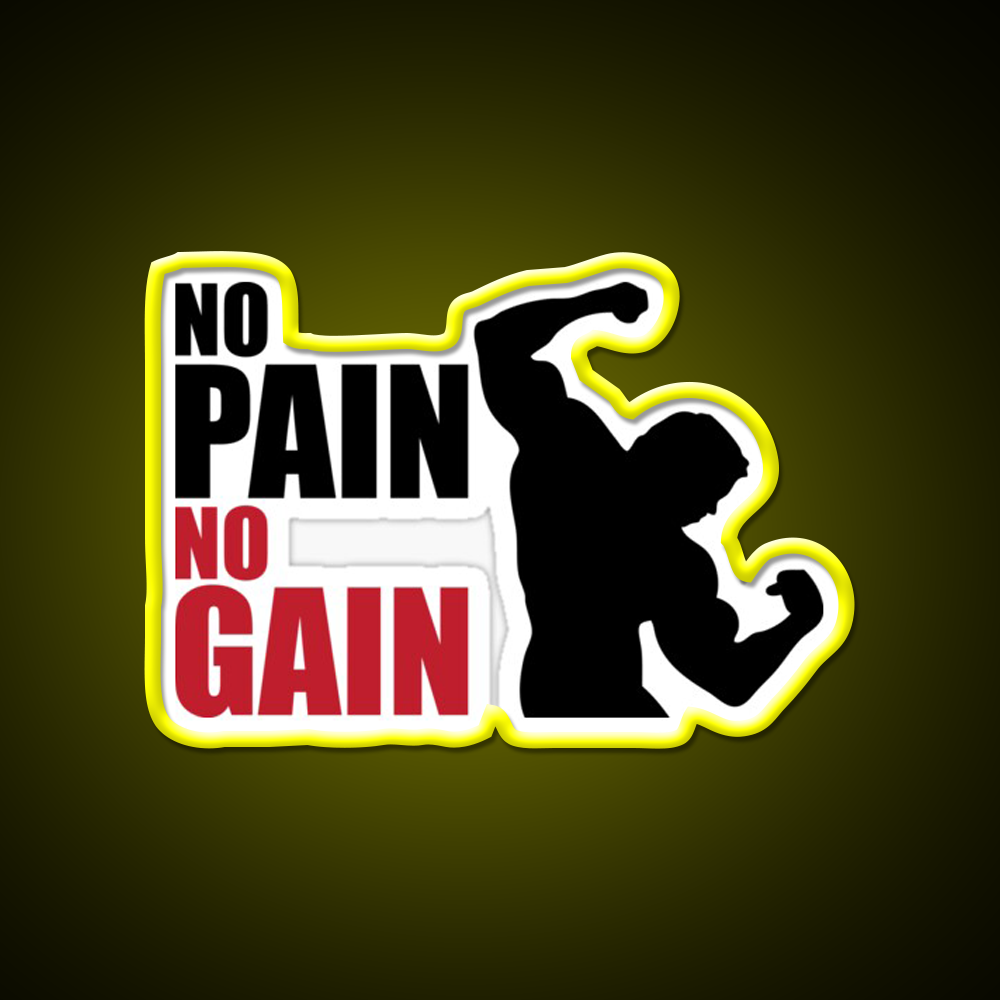 No Pain No Gain Gym Fitness Led Neon Sign Rgb Color