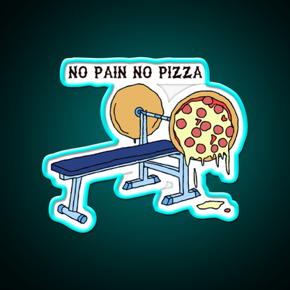 No Pain No Pizza Gym Fitness Led Neon Sign Rgb Color