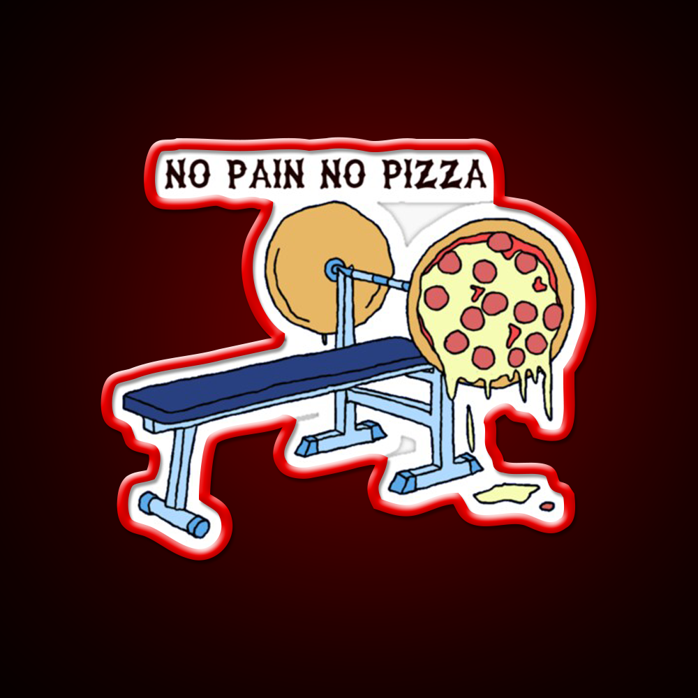 No Pain No Pizza Gym Fitness Led Neon Sign Rgb Color