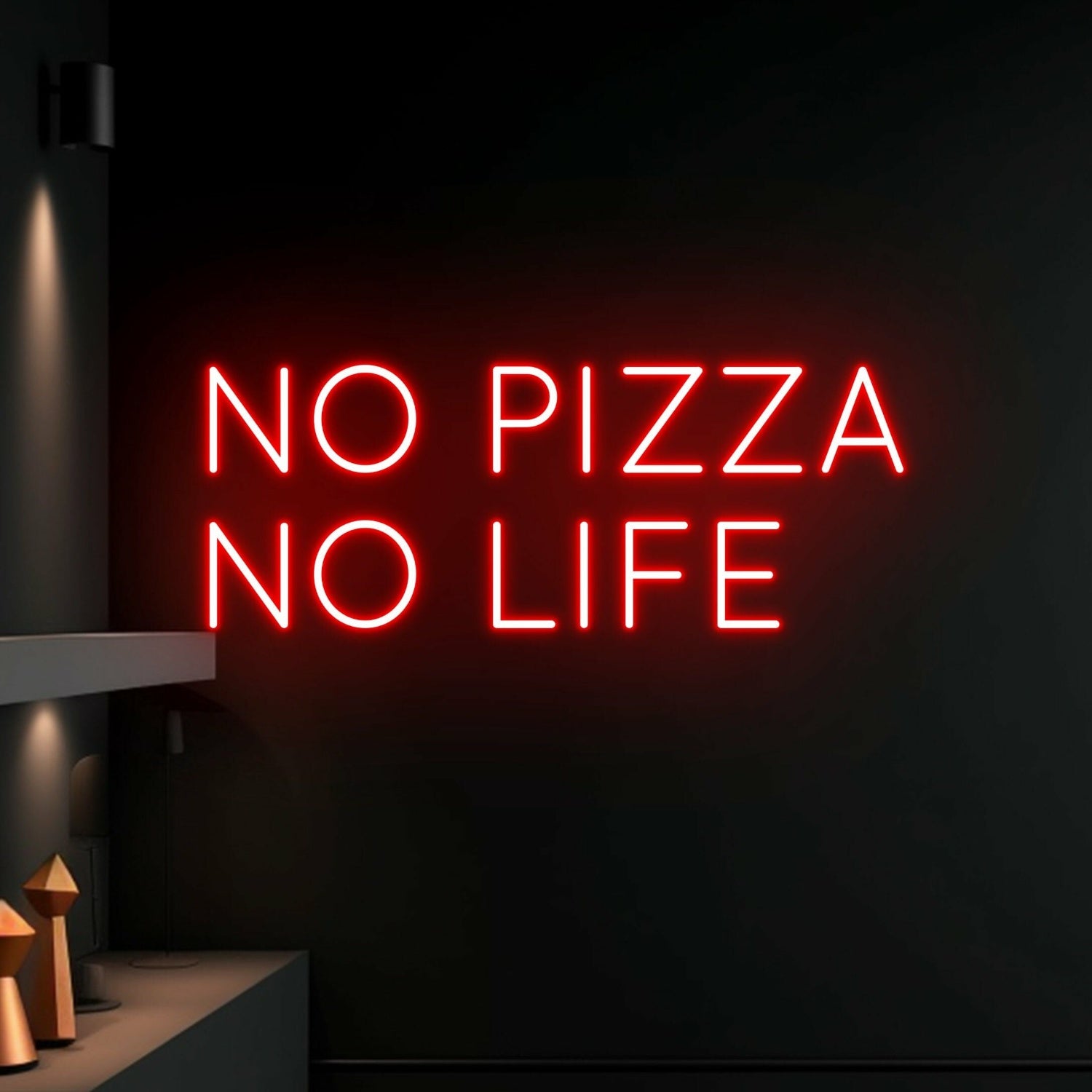 No Pizza No Life Led Neon Sign Restaurant Pizza Bar Club Decor | Shineneon